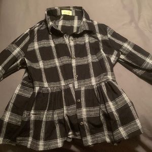 Womens button down peplum top. Washed but never worn